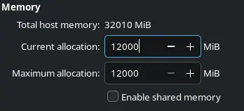 Virtual Machine Memory Configuration