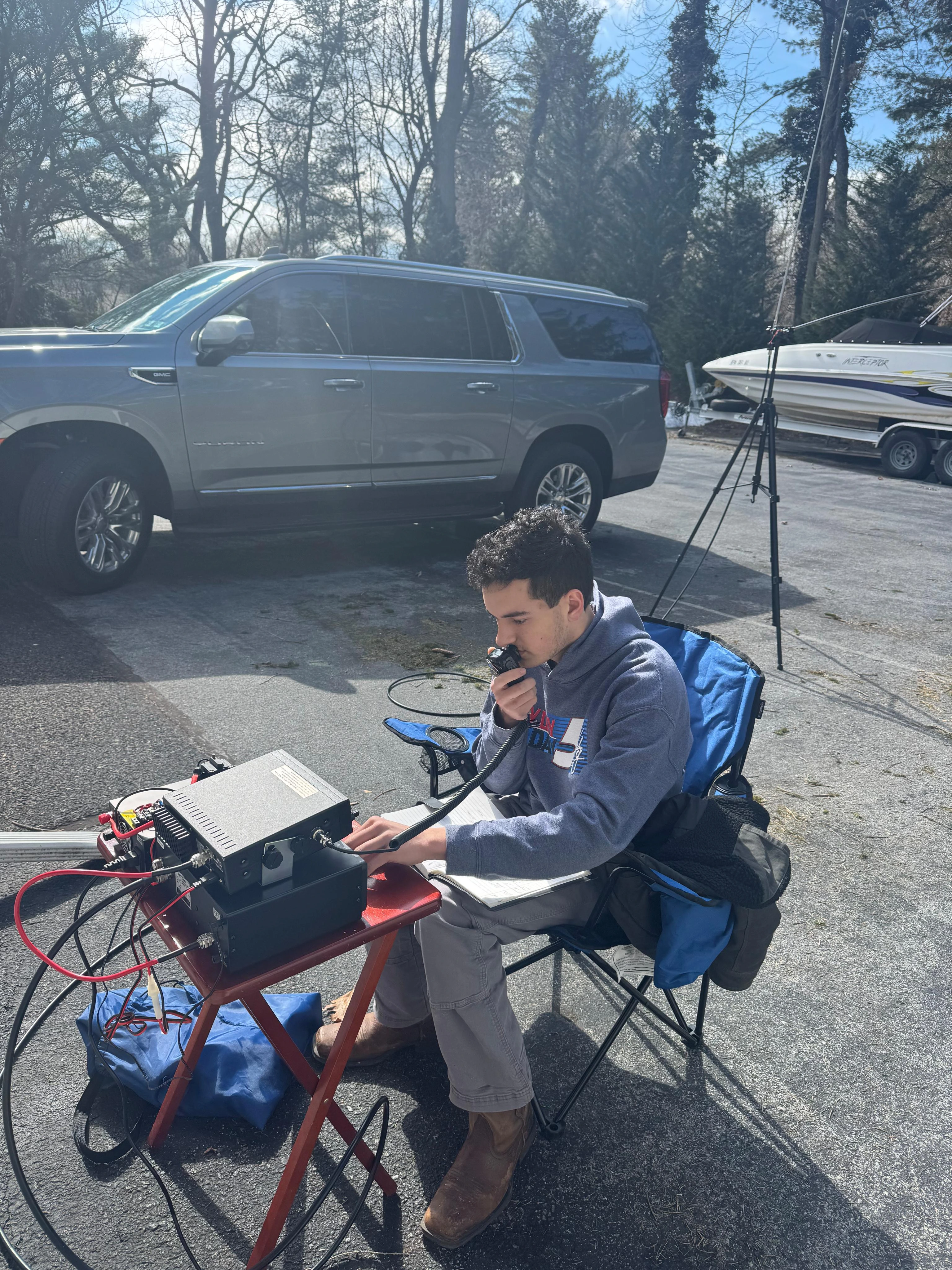 me working the airwaves on the 10m band